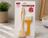 2-Piece Silicone Baking Spatula & Pastry Brush Set