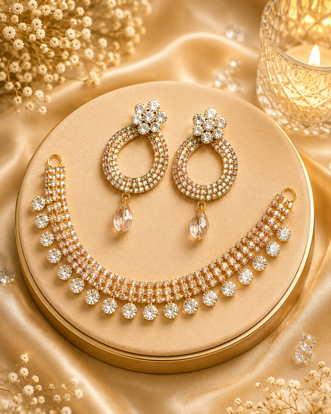 Luxury Crystal Statement Jewelry Set