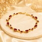 Ruby Red Stone Designer Bracelet